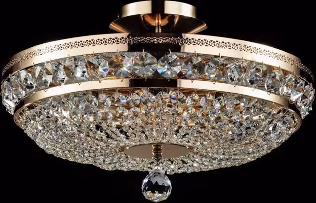 Lampadario Royal Classic in Metallo Ottilia Oro
