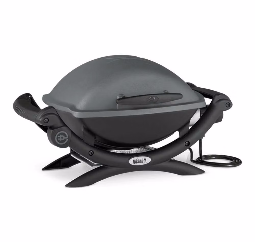 Barbecue elettrico da tavolo Weber Q 1400 Nero e Grigio con griglia in ghisa e termometro – 2