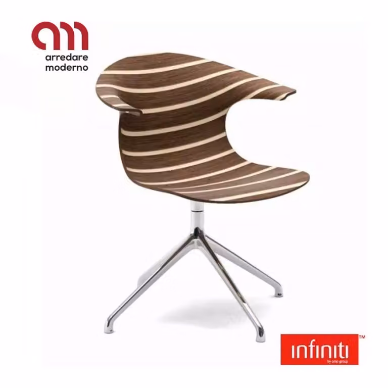 Sedia Loop 3D Vinterio 4 Star Aluminum Base Infiniti Design