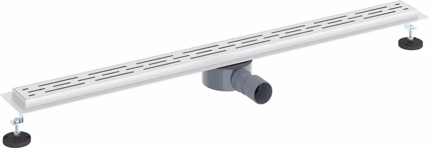 Scarico doccia con copertura in vetro e sifone a 360° 100 cm