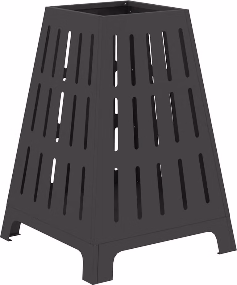 Focolare Nero 50 x 50 x 70 cm Acciaio