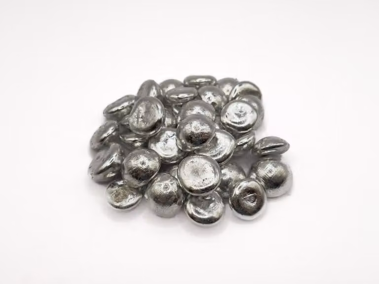 Eutettico indio-stagno InSn48 in pellet, peso: 200 g