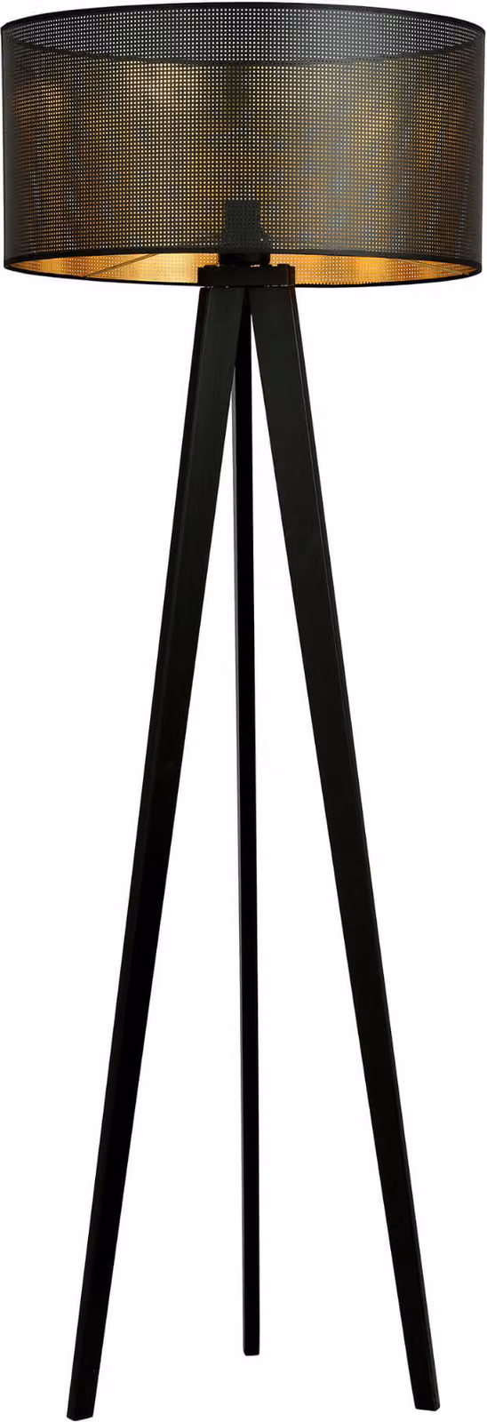 Lampada da terra Emibig 1xE27 60W ASTON LP1 NERO/ORO 1148/LP1