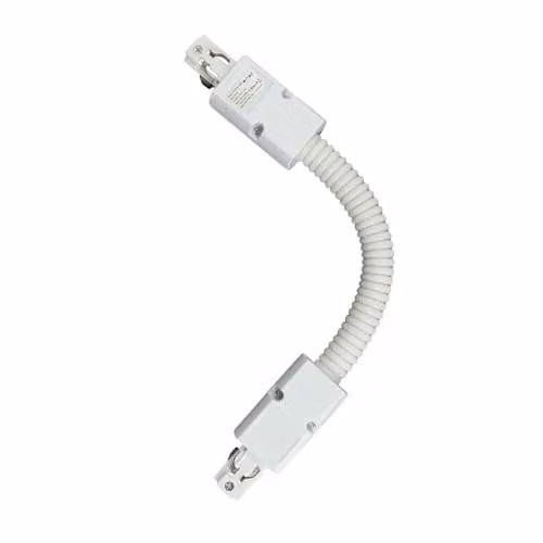 Raccordo Trifase Flessibile per Binario Colore Bianco