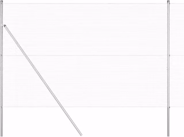 Palo della recinzione | Pannello per recinzione Acciaio Argento