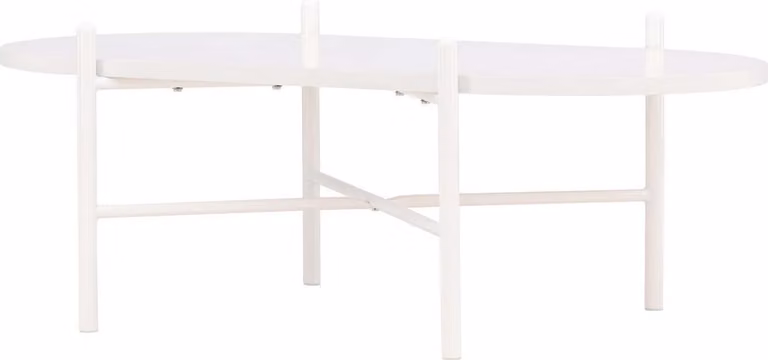 FURNLUX Tavolino Pueblo Bianco 60cm / Hauptfarbe: Weiß / Dimensioni: 60 x 120 x 45 cm