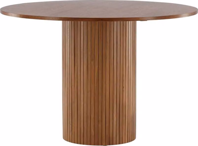 FURNLUX Tavolo da pranzo Bianca Noce 110cm / Hauptfarbe: Braun / Dimensioni: 110 x 110 x 75 cm