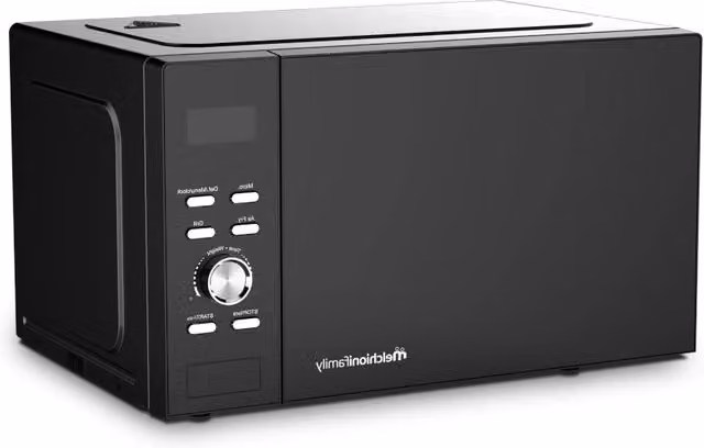 Melchioni Family Microwave Combi con Grill e Hot Air, Nero, L/P/H: 51.0 x 40.8 x 36.0 cm