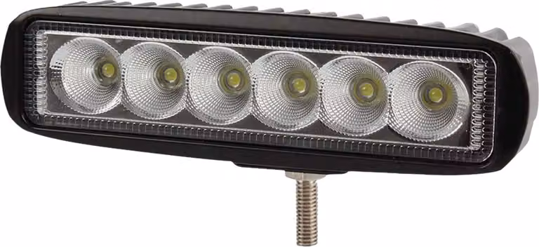 Greenmigo Lampada LED da 18 W, faretto quadrato, luce bianca fredda, IP67, faretto da lavoro