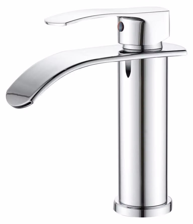 Miscelatore monocomando a cascata, attacco G3/8", cromato, in acciaio inossidabile