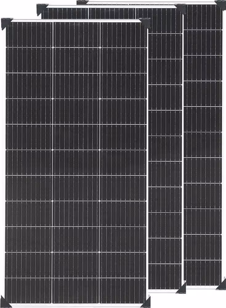 Pannello solare, alta efficienza, struttura resistente, 3 pezzi 120W (360W)