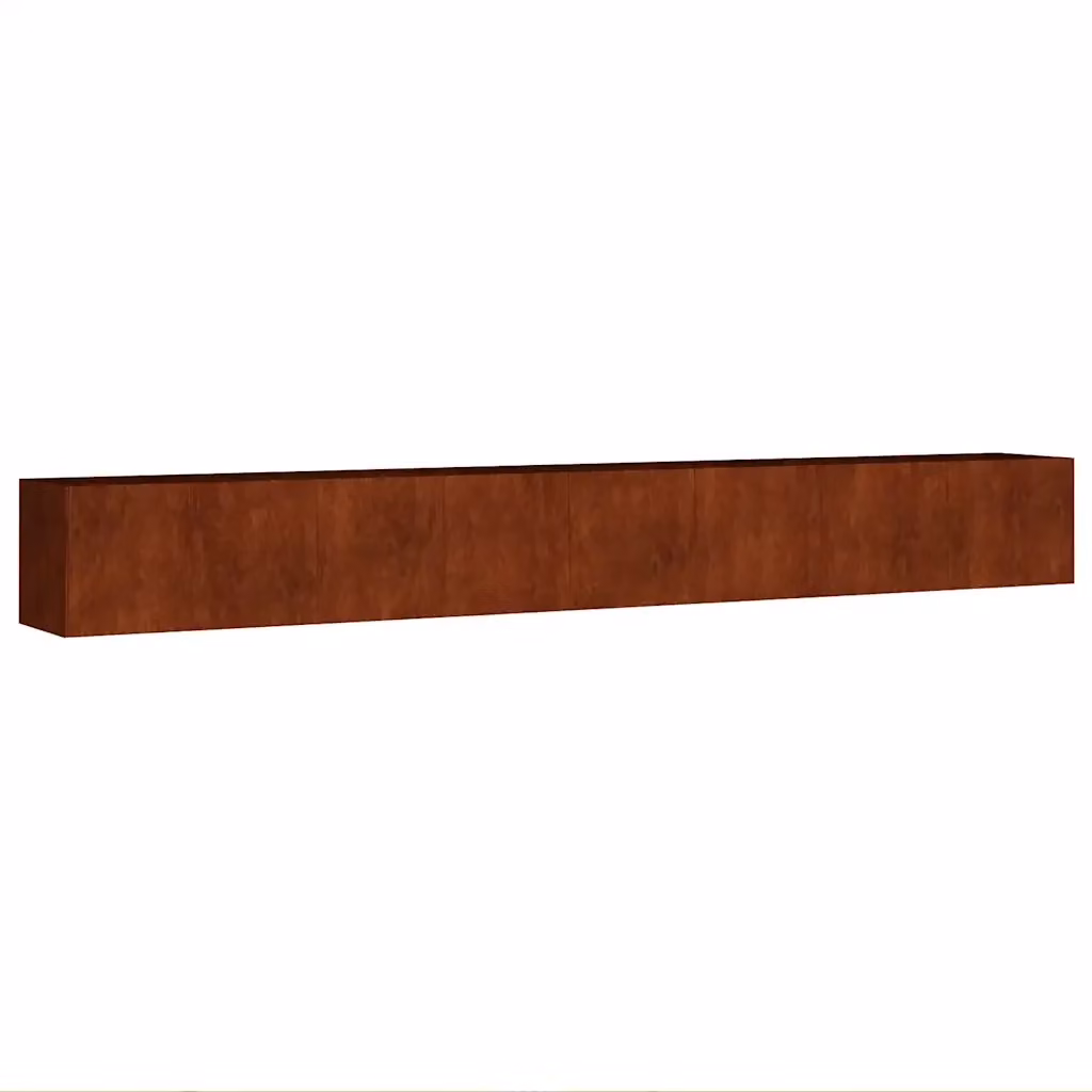 Fioriera Rialzata da Giardino vidaXL in Acciaio Corten Marrone L: 360 cm, P: 40 cm, H: 40 cm – 2