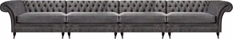 Chesterfield Designer Sofa Wohnzimmer Couchen Luxus Polster 4-Sitzer