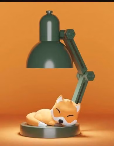 Lampada da tavolo decorativa con braccio orientabile - Mini lampada a motivo di animali e piante, LED