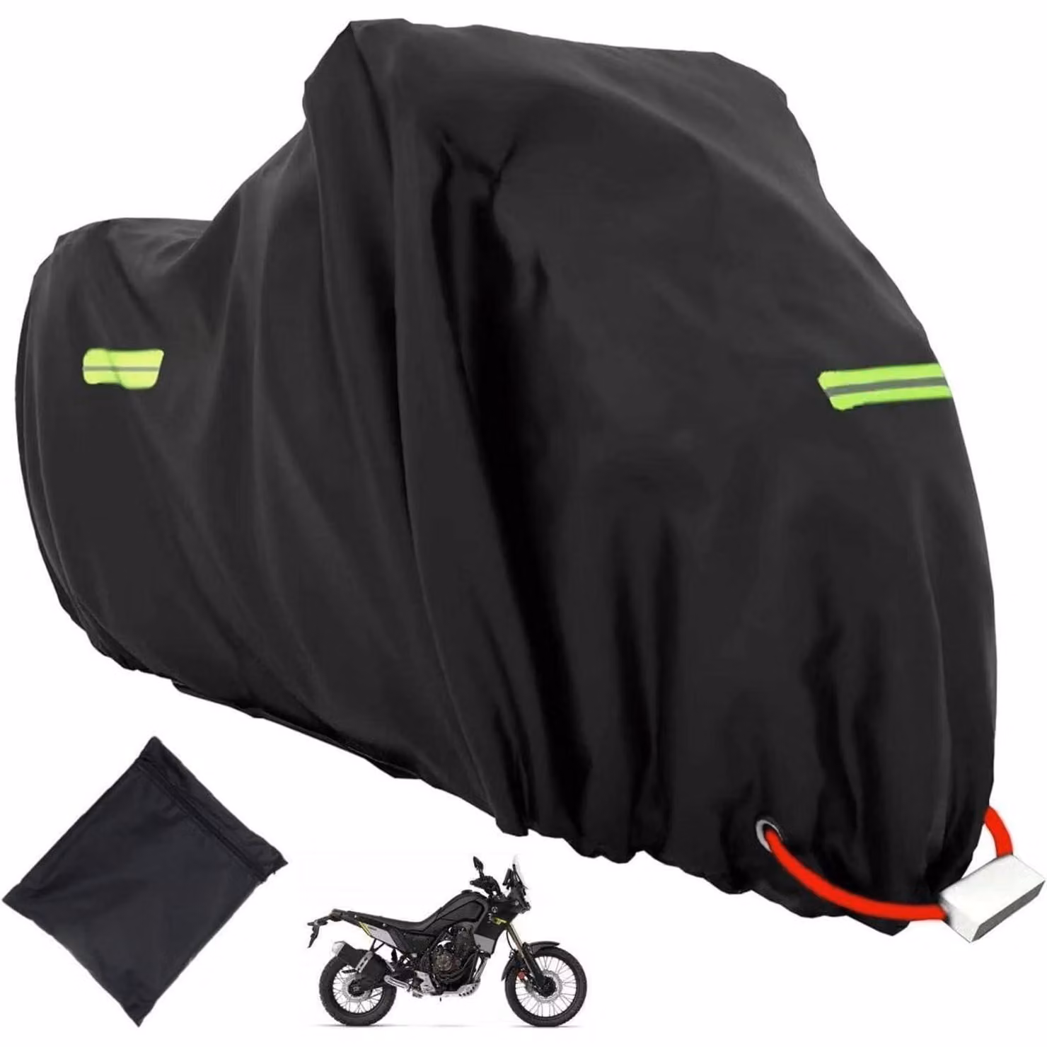 Copertura protettiva per moto, adatta per uso esterno, in tessuto Oxford 210D, impermeabile e resistente ai raggi UV, dimensioni 265x105x133 cm