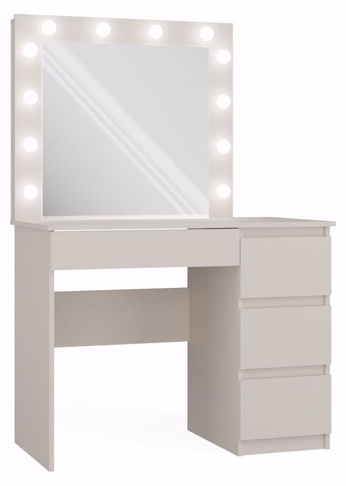 Toeletta TRISTON - cashmere, vero design + specchio e illuminazione LED GRATIS