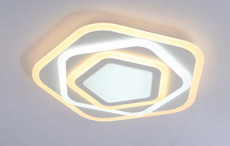 Plafoniera LED XW095, 68W, diametro 50cm, con telecomando, regolazione del colore e dell'intensità della luce, diffusore in acrilico, classe energetica A+. Plafoniera LED per soggiorno, lampadario, lampada a sospensione, plafoniera, faretti a LED