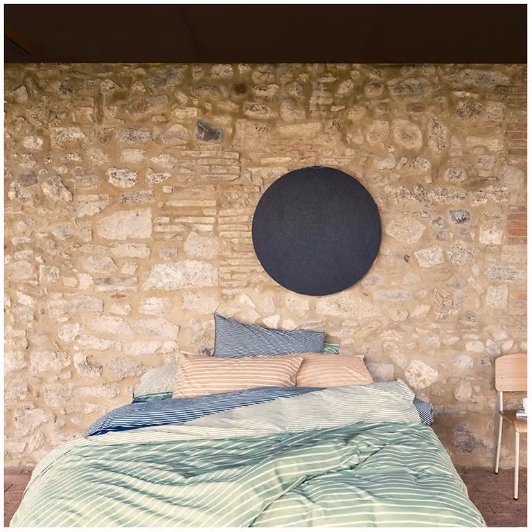 EASY STRIPES Completo copripiumino - Taglia: 2 piazze,Colore: EASY STRIPES - VERDE/OFF-WHITE