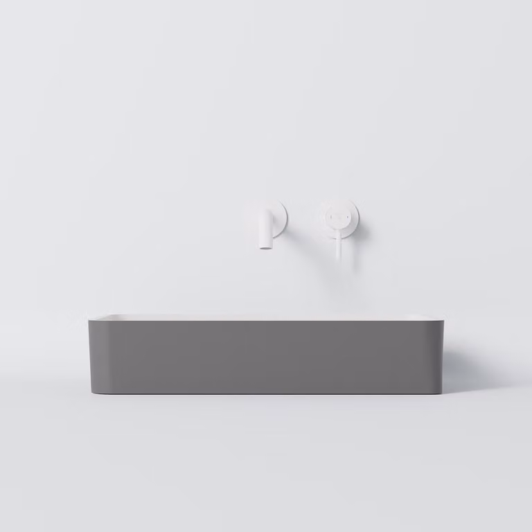 Steinberg Série 440 lavabo à poser, anguleux, sans trop-plein, 590x395x120mm, SOLIDSurface, 440714006, 440714006