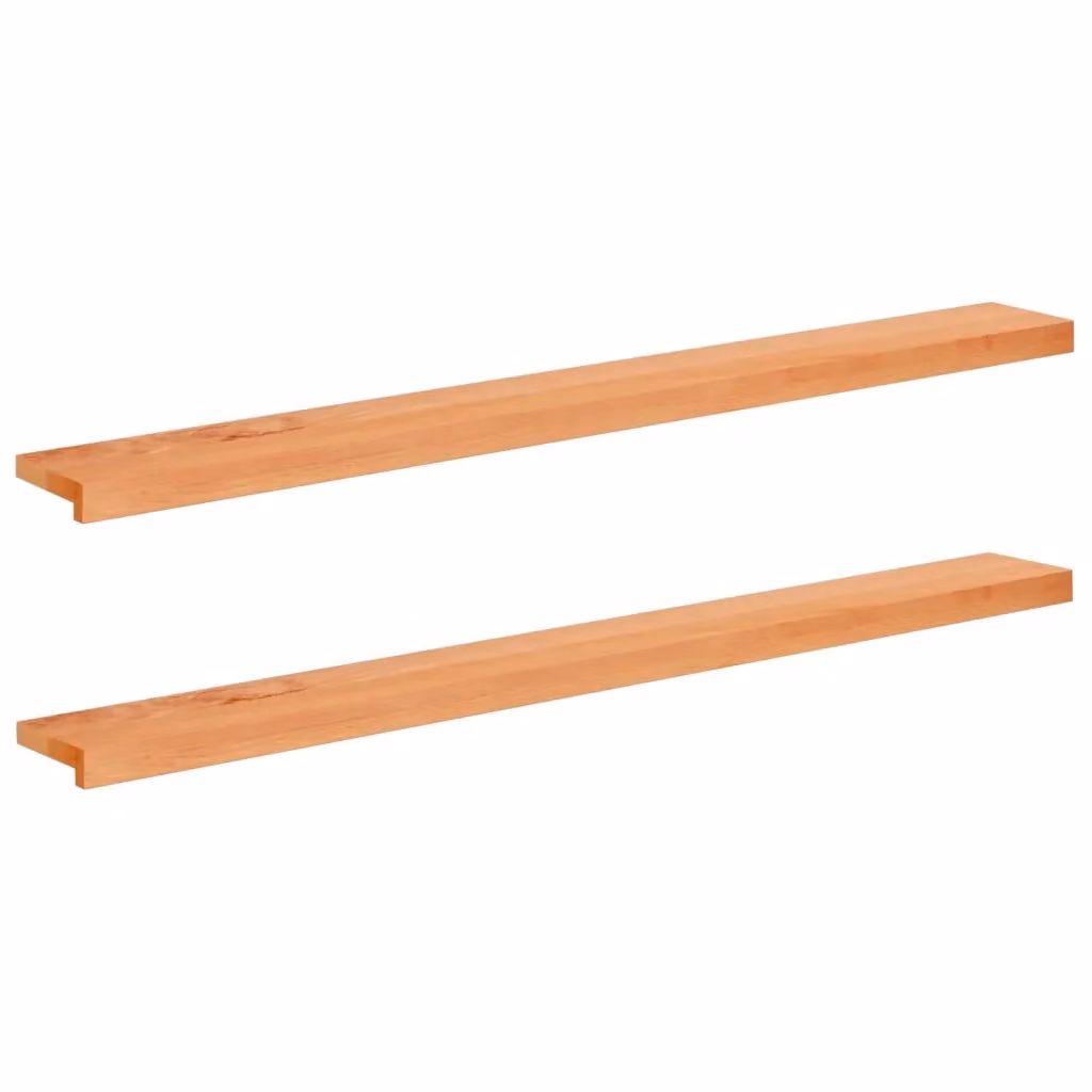 Set di 2 soglie per finestre vidaXL in legno color marrone L: 160 cm, P: 20 cm, H: 2 cm – 2