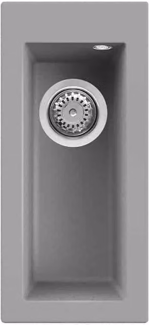 Lavello Elleci Incasso 1 vasca 23x50 Quadra 50 Keratek Plus Grigio Light Grey LKQ05097