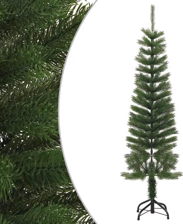 The Living Store Albero di Natale artificiale con supporto Slim 150 cm PE