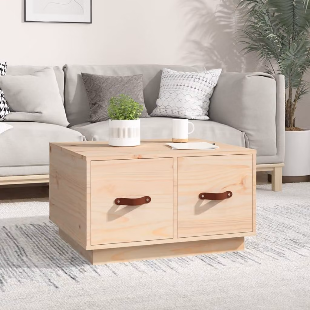 Maison Exclusive - Tavolino da caffè, 60x53x35 cm, legno massello di pino