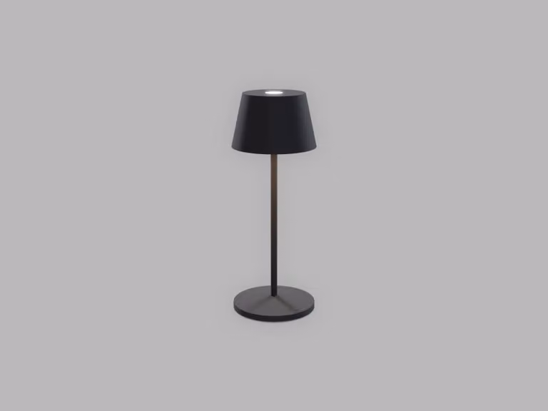 LED2 A132553 Lampada da tavolo da esterno ROXY MINI, 2 W, dimmerabile, 2200 K/3000 K, nera