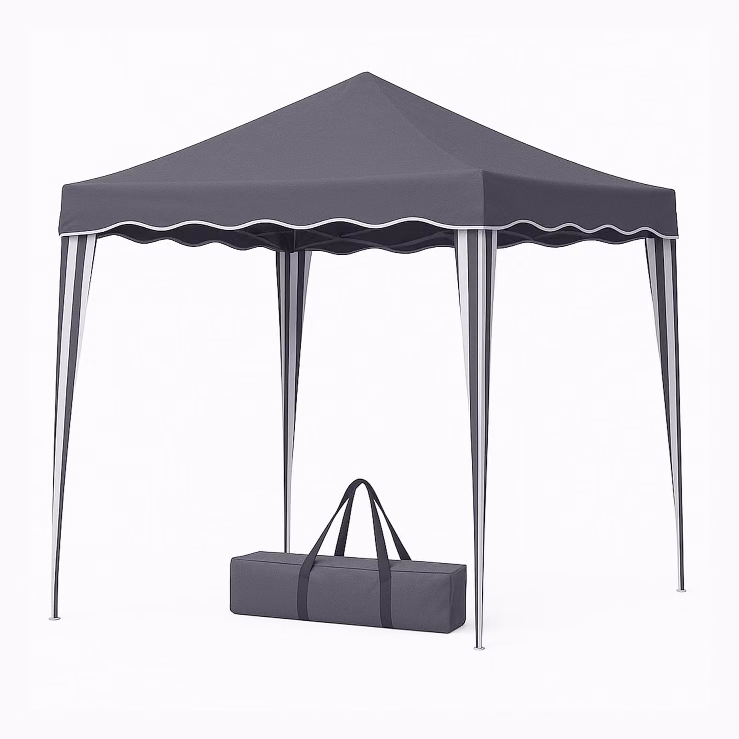 Gazebo pieghevole Bestlivings 3 x 3 m ( antracite ) sistema pop-up, gazebo resistente alle intemperie e ai raggi UV con borsa di trasporto, regolabile in altezza e impermeabile