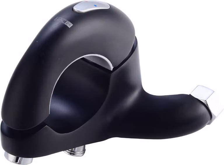 Rubinetto da vasca a vista di design, nero | Rubinetto da bagno | Miscelatore monocomando per vasca | Miscelatore monocomando | Rubinetto da vasca | Rubinetto per vasca