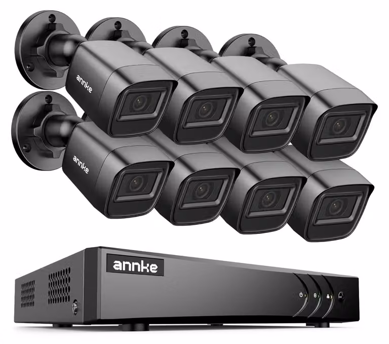 Kit di telecamere di sicurezza - Sistema di videosorveglianza - Telecamere di sicurezza - Telecamere IP - Videosorveglianza - 4 telecamere
