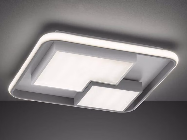 Plafoniera a LED dimmerabile tramite interruttore, applique all'interno della scala del corridoio dell'appartamento