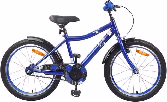 Bicicletta per bambini vidaXL da 20 pollici in metallo e gomma, colore blu – 1