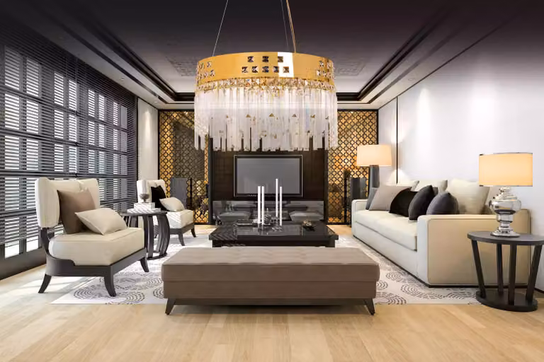 Wunderschöne BrassCrystal Kronleuchter Lüster Wohnzimmer Luxus gold