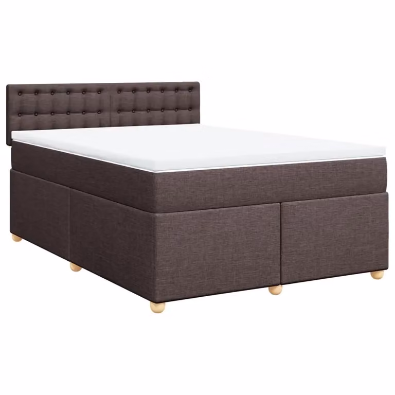 Letto Ibrido con Giroletto a Molle e Materasso vidaXL, Marrone e Bianco, L/P/H: 140 x 190 x 100,5 cm