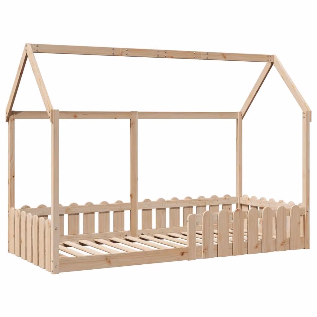 Maison Exclusive - Lettino a casetta 90x190 cm in legno massello di pino
