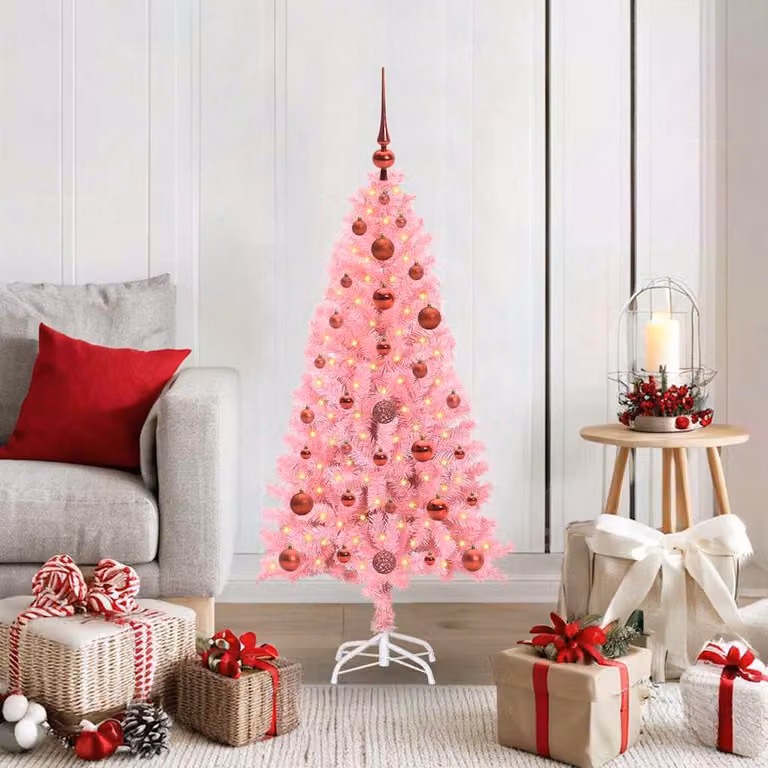 Maison Exclusive - Albero di Natale rosa, 120 cm, in PVC
