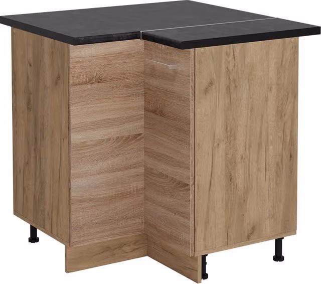 Mobile ad angolo cucina R-Line Sonoma/Rovere dorato 75.6 cm, PL Antracite Vicco