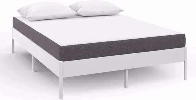IDMarket Materasso STELLA in memory foam bianco e grigio, L/P: 140 x 190 cm, H: 16 cm – 1