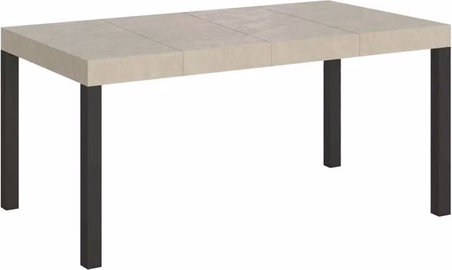 Tavolo allungabile Itamoby EveryX Premium cashmere con gambe antracite L/P/H: 400 x 90 x 77 cm – 1