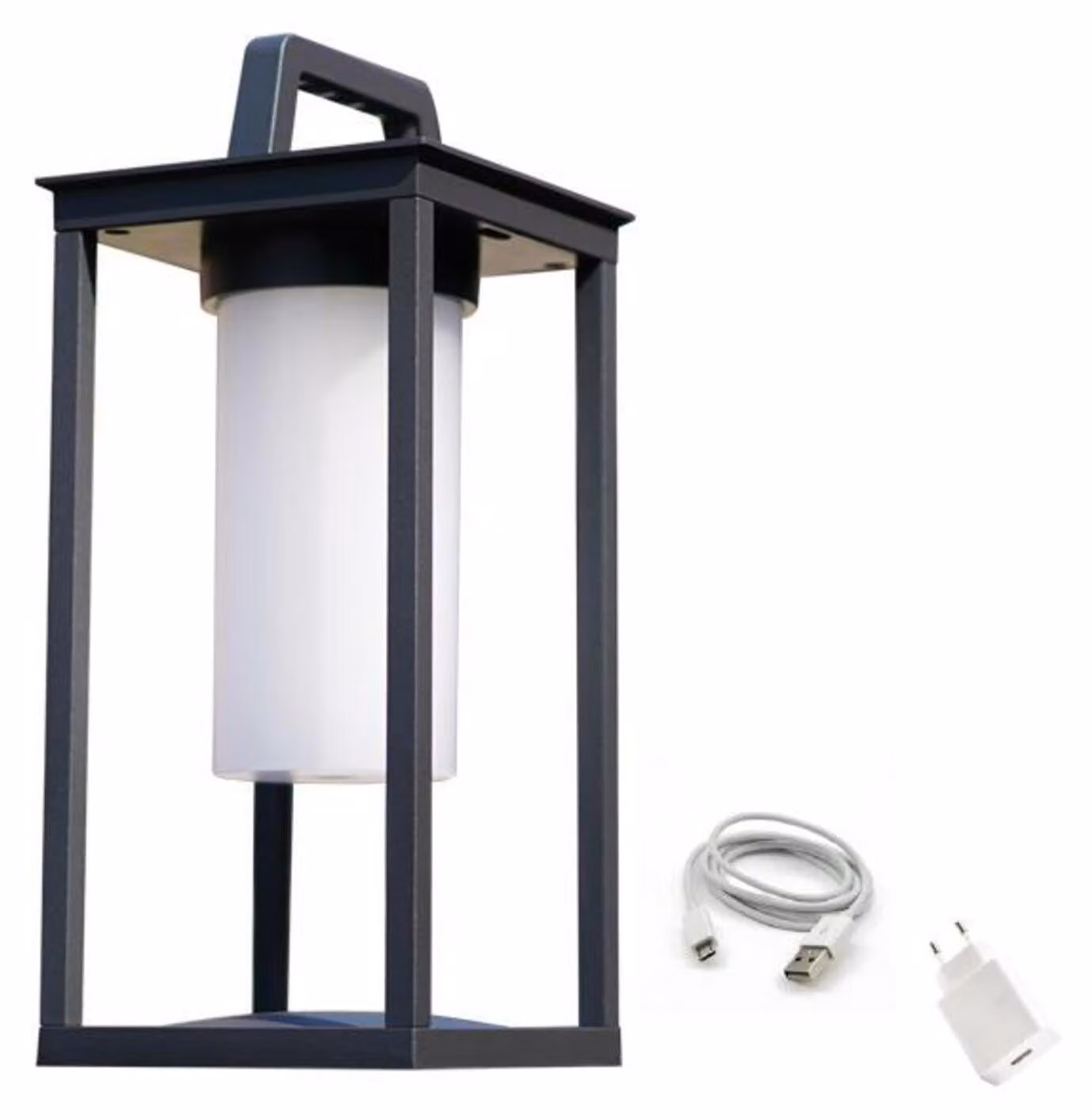 Lampada da tavolo a LED ACA per esterni, alimentata a batteria, 3 W, 150 lm, angolo di emissione 180°, 3000 K, grigio scuro, CRI 80, IP54, LG630G