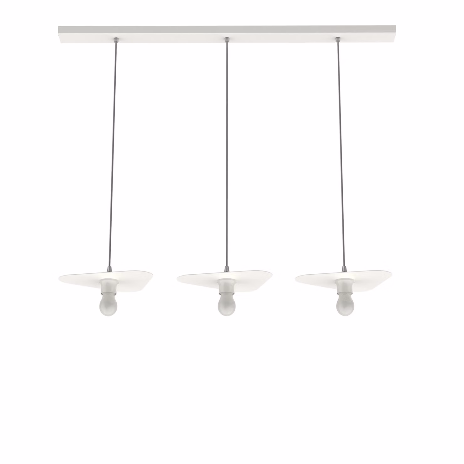 Lampada A Sospensione Cloud Lineare A 3 Luci, Monocolore Opaca