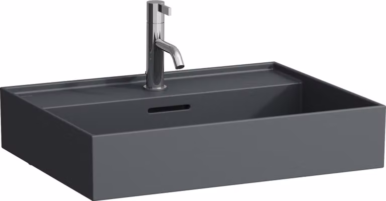 LAUFEN Kartell lavabo à encastrer, 1 trou pour robinet, avec trop-plein, 600x460mm, H8103337581041, H8103337581041