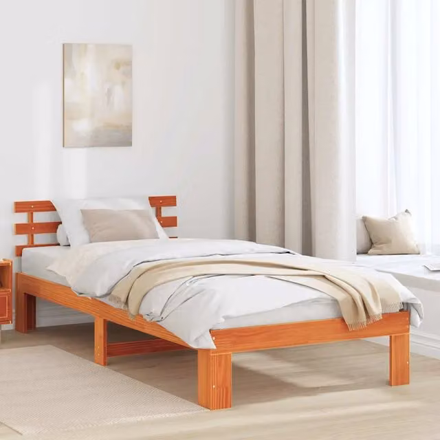 Giroletto in pino massello marrone cerato DESIGN IN L/P: 100 x 200 cm – 1