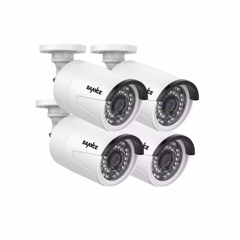 Telecamera di sicurezza SANNCE, risoluzione 3MP, visione notturna, design resistente alle intemperie, 71FQ04
