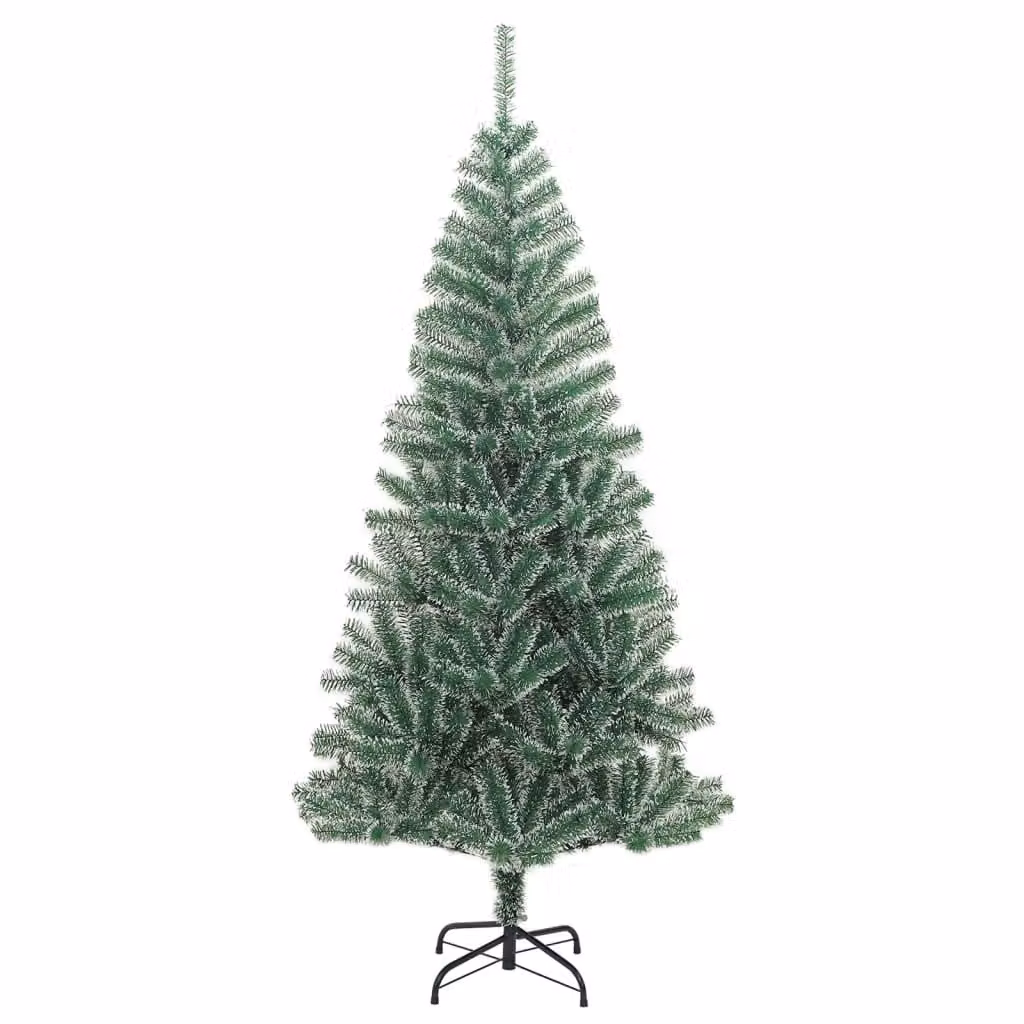 Albero di Natale Artificiale con Neve Fioccata Verde 180 cm