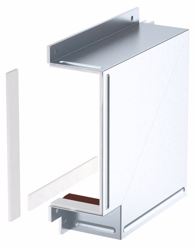 OBO Staffa piatta per montaggio a parete e a soffitto BSKM-FW 1025 striscia 100x250 zincata