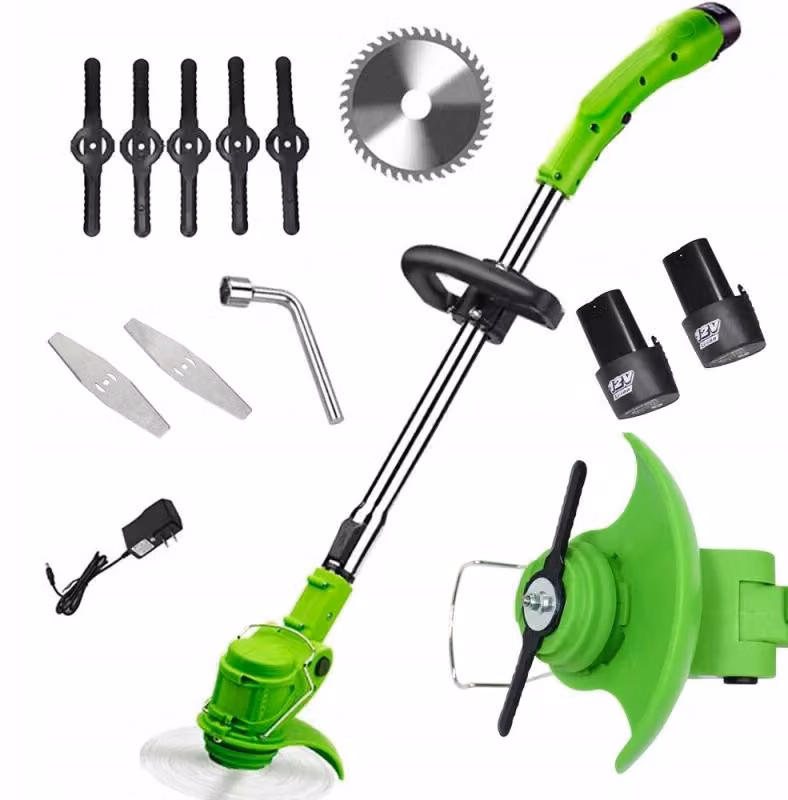 Verk 11390: Tagliaerba telescopico a batteria, 12V, 800W, 18000 giri/min, con 2 batterie
