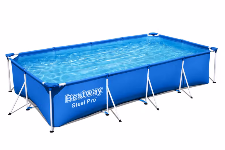 Bestway® Steel Pro™ Frame Piscina senza pompa 400 x 211 x 81 cm , blu, rettangolare