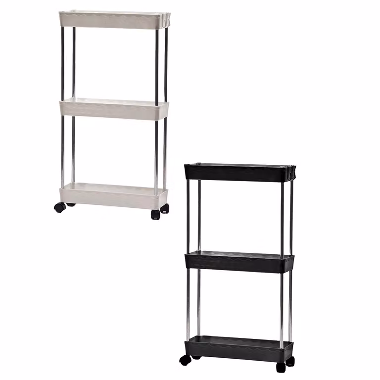 Carrello Multiuso Jeanette Small con 3 Ripiani Vestiamo Casa Multicolore L: 73 cm, P: 38 cm, H: 13 cm